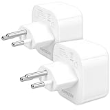 kwmobile 2X Reiseadapter Schweiz Typ-J - Reise Adapter Reisestecker Schuko EU zu Typ J Steckdose in z. B. Schweiz - Stromadapter Urlaub Weiß