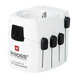 SKROSS PRO - Reiseadapter für Reisende aus Europa (Schutzkontakt-Standard), 1 Stück