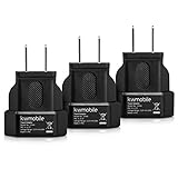 kwmobile 3X Reiseadapter für Europa-Stecker in USA-Dose - perfekt für Reisen ins Ausland - Für USA, Kanada, Mexiko